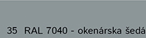 Farba - 35 RAL 7040 okenarska seda