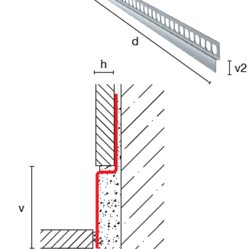 Spádový profil – bočný BPN