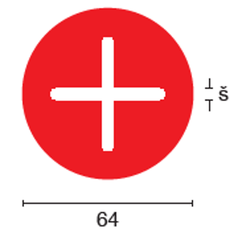 Terč pod dlažbu MINI