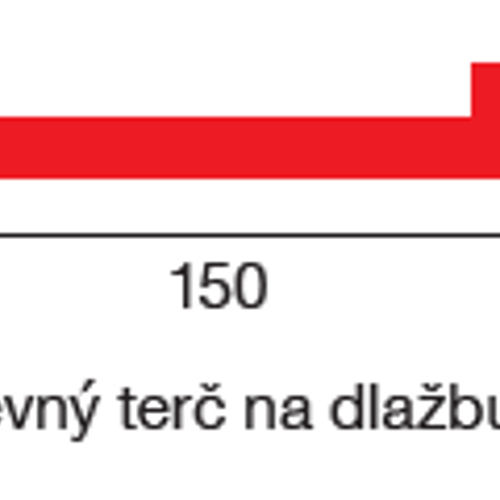 Pevný terč pod dlažbu KLASIK